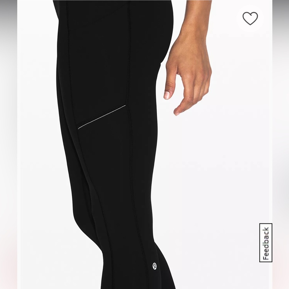 Lululemon Speed Up mid rise Tight 28" *Full-On Luxtreme Black Sz‎ 4 & 8
